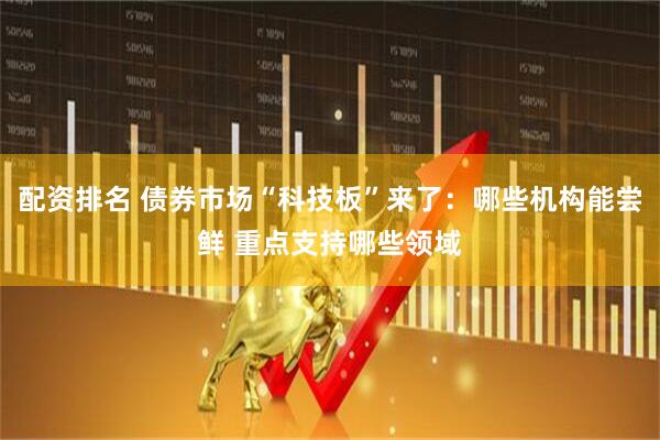 配资排名 债券市场“科技板”来了：哪些机构能尝鲜 重点支持哪些领域